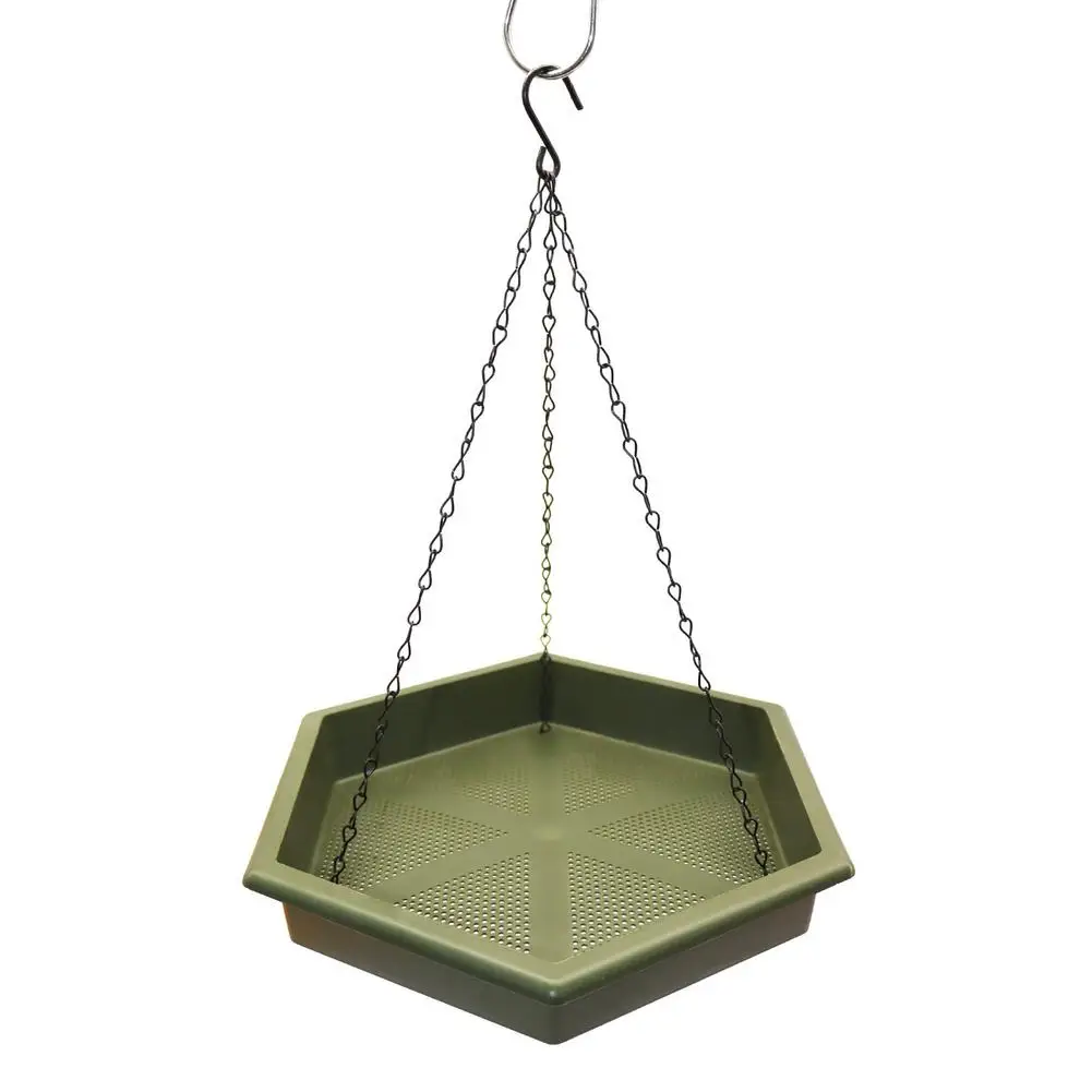 

Bird Feeder Hanging Bird Bath Trays Durable And Lightweight Practical S-shaped Hooks Stable Decoration For GardenBackyardOutside