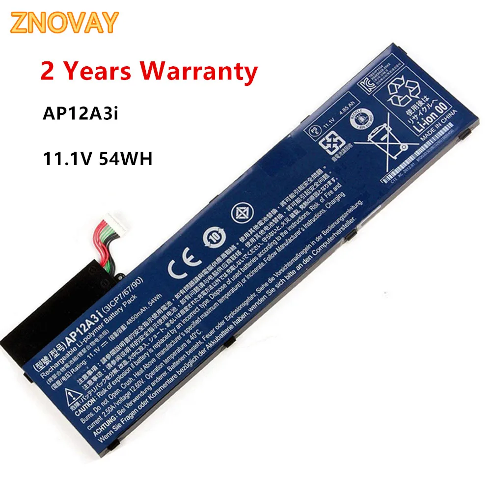 Аккумулятор для ноутбука ZNOVAY AP12A3i Acer Iconia W700 Aspire хронология Ultra U M3 581TG M5 481TG AP12A4i 11 1 V