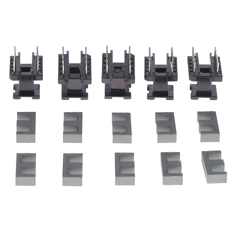 

5 Sets EE19 5 With 5pin Transformer Bobbin PC40 Ferrite Core Vertical