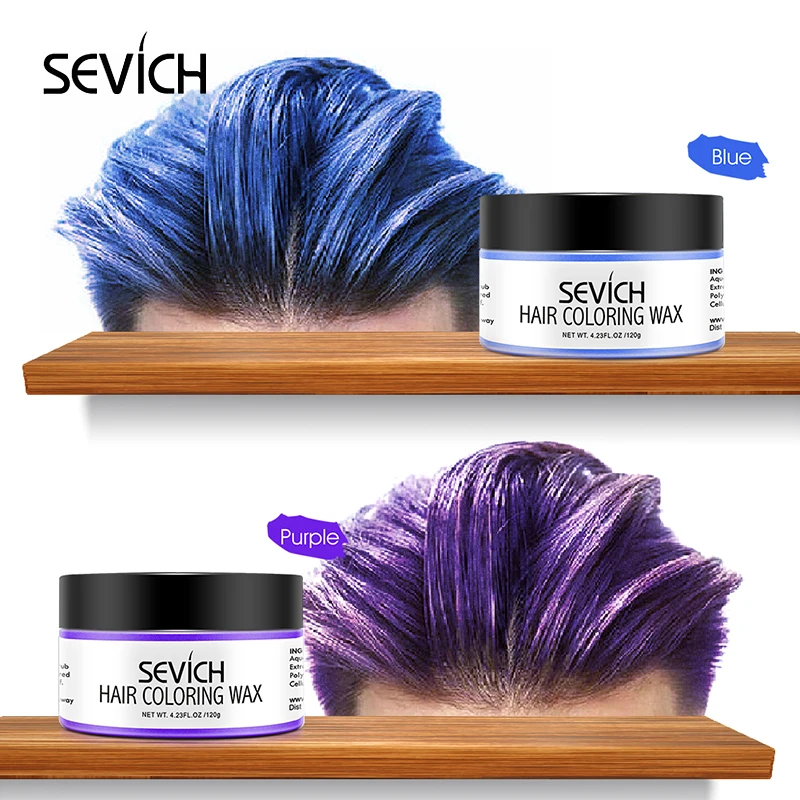 120g Color Hair Wax Styling Hair Dye Clay Grey Temporary Dye Disposable Fashion Festival Celebrate Molding Coloring Mud Cream images - 6