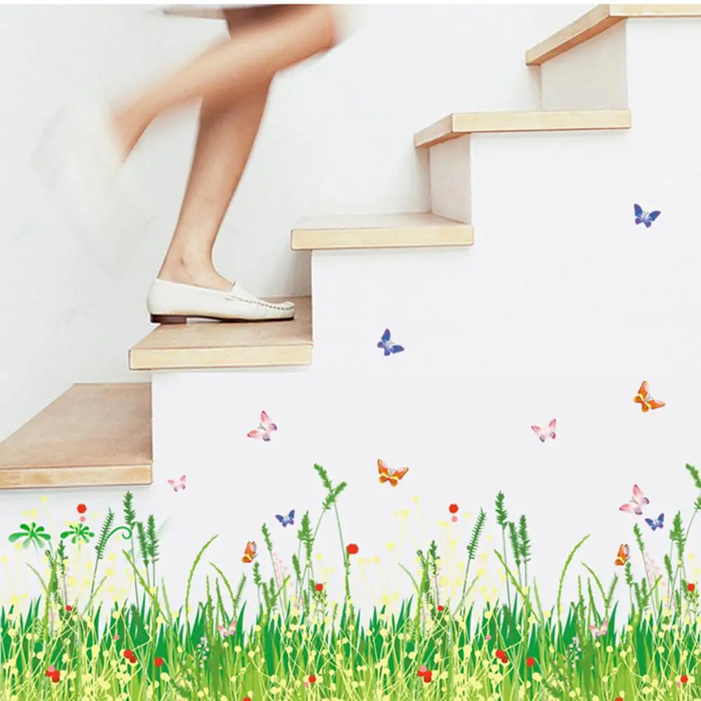 Домашняя тропическая Настенная Наклейка с зелеными листьями джунглей украшение