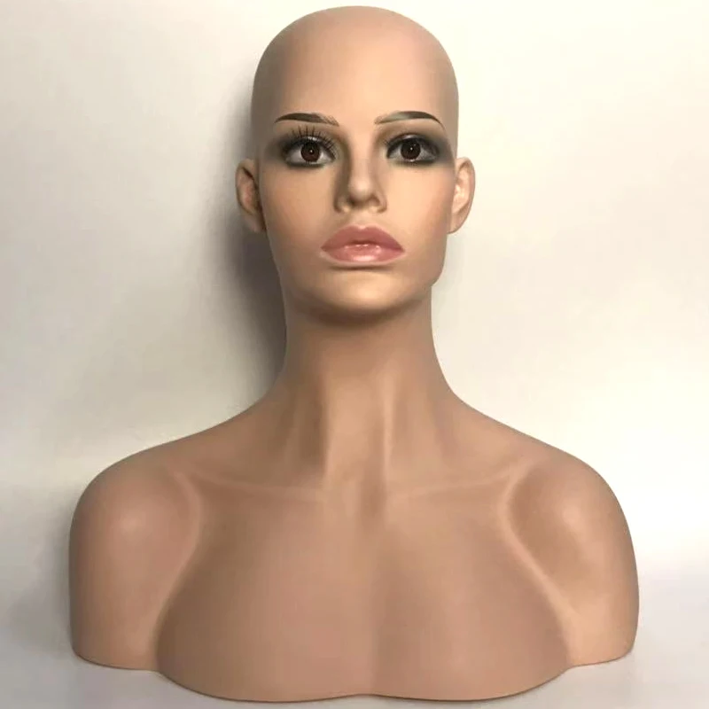 Реалистичный манекен женщина с подставкой и булавкой женская модель головы очки