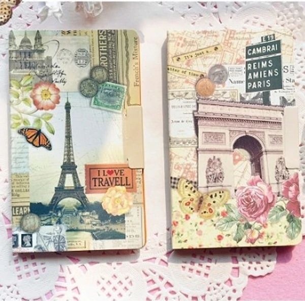 1 шт. Винтаж пейзаж чехлы с картинами блокнот для заметок на клейкой основе