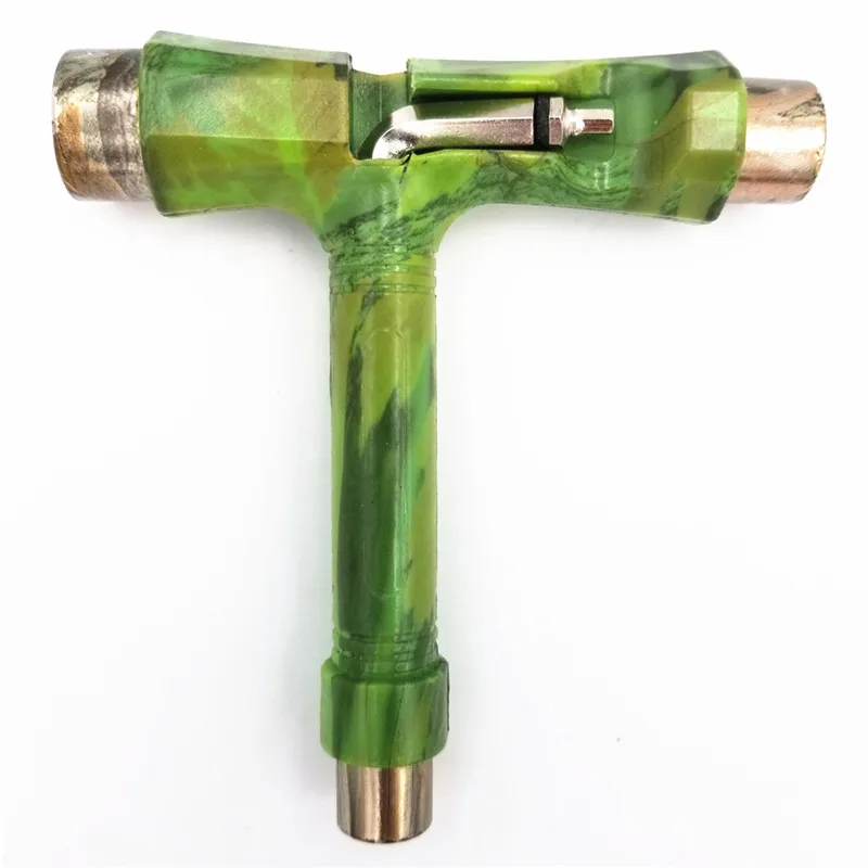 green mixed T Качественные L Ключ Т инструменты скейтборд Лонгборд инструменты для скутера Т-образные Инструменты Аксессуары для регулировки и монтажа грузовиков - Цвет: green mixed T