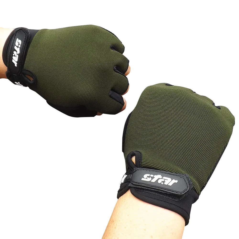

Winter Antiskid Fleece Warm Gloves Men Half Finger Gloves Stretch Fingerless Mittens For Outdoor Cycling Driving Sports Gloves