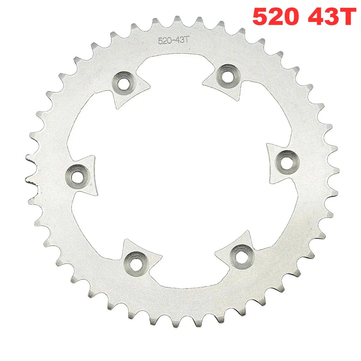 

6 Holes Sprockets 520 43t Teeth 125mm Fit For Honda Monkey Motorcycle Scooter Drive Gear Drive Chain Sprocket