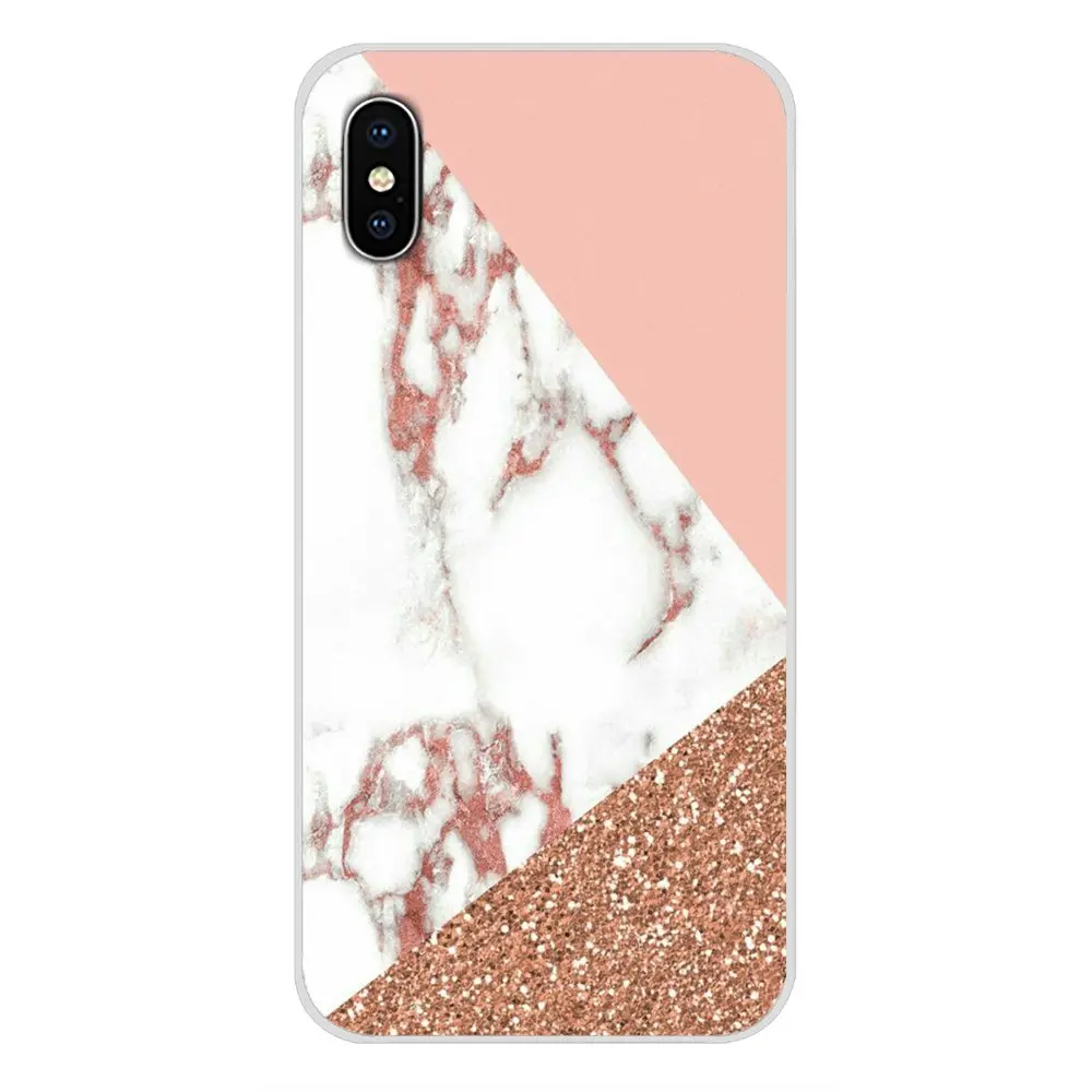 Розовое золото блеск мрамор для Apple IPhone X XR XS 11Pro MAX 4S 5s 5C SE 6S 7 8 Plus ipod touch 5 6 аксессуары