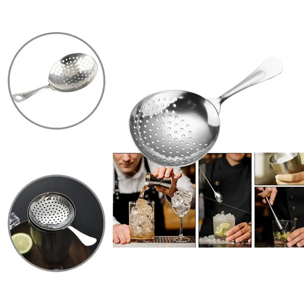 

Cocktail Strainer 304 Stainless Steel Julep Strainer Bartender Cocktail Shaker Wine Ice Strainer Bar Percolator Mixed Barware