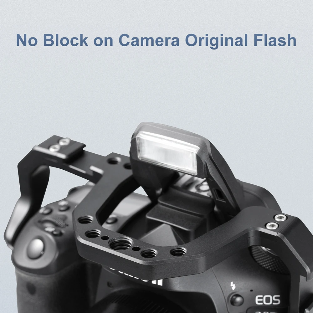 Клетка UURig для камеры Canon EOS 90D/80D/70D с отверстием позиционирования Arri винт 1/4 3/8