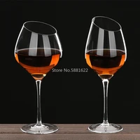 4 styles 400 500ml creative dream oblique mouth red wine glass cup gilt goblet bordeaux burgundy cup bar family gift drinkware