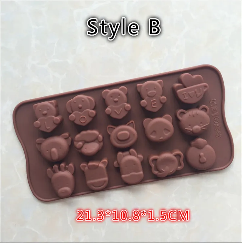 15 отверстий забавная силиконовая форма в форме свиньи для мыла конфет помадки