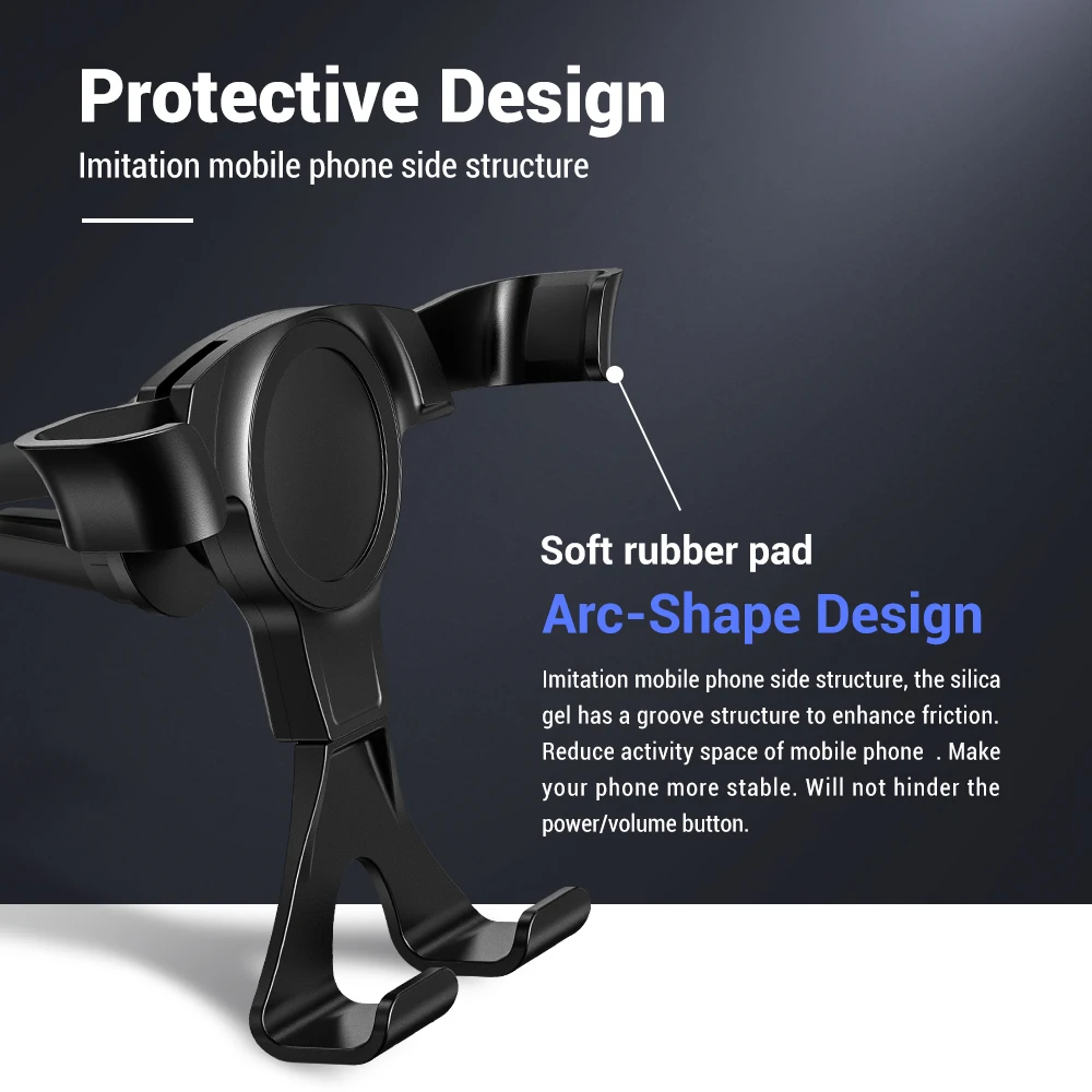 Автомобильный держатель TOPK Gravity для телефона в автомобиле крепление на