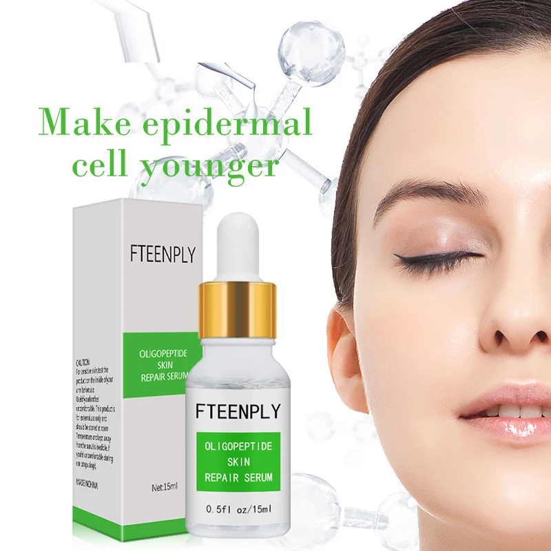 

15ml Hyaluronic acid essence oligopeptide moisturizing care essence stock Shrink pores Anti-Aging Anti-wrinkle face serum