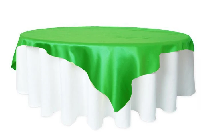 green 1 шт. 5" x 57" атласная скатерть, скатерть для свадебной вечеринки, украшения для ресторана, банкета, 21 цвет - Цвет: green