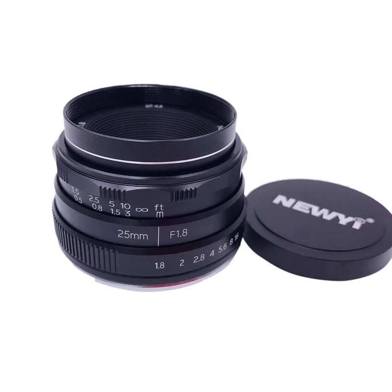 

NEWYI 25mm F/1.8 Manual Focus MF Prime Lens for for Canon EOS M, M2, M3, M5, M6, M10, M100