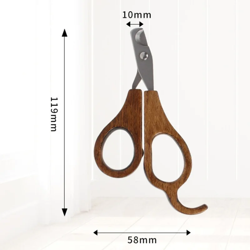 

Pet Cleaning And Beauty Wooden Metal Nail Clippers Professional Pet Nail Clippers Dog Cat Convenient Cleaning Supplies