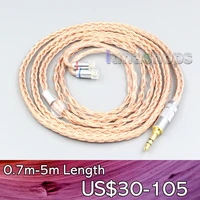 ln006758 2 5mm 4 4mm 3 5mm xlr 16 core 99 7n occ earphone cable for sennheiser ie8 ie8i ie80 ie80s metal pin
