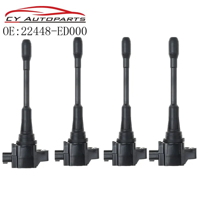 Новая высококачественная катушка зажигания YAOPEI 4 шт./лот 22448-ED000 для Nissan Altima Sentra Cube