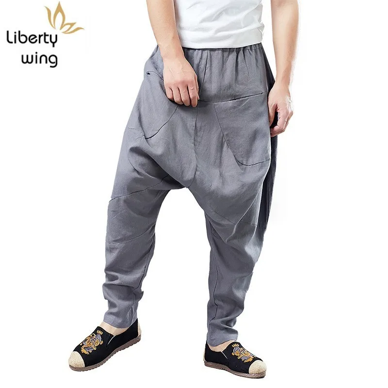 Весна 2020 свободные шаровары в стиле хип хоп Мужские штаны для бега винтажные
