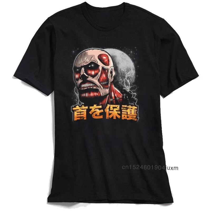 

Футболка Attack On Titan, крутая Мужская 3D футболка, высокая улица, Япония, аниме, футболка с принтом, 100% хлопок, черные топы, футболки, индивидуальная компания