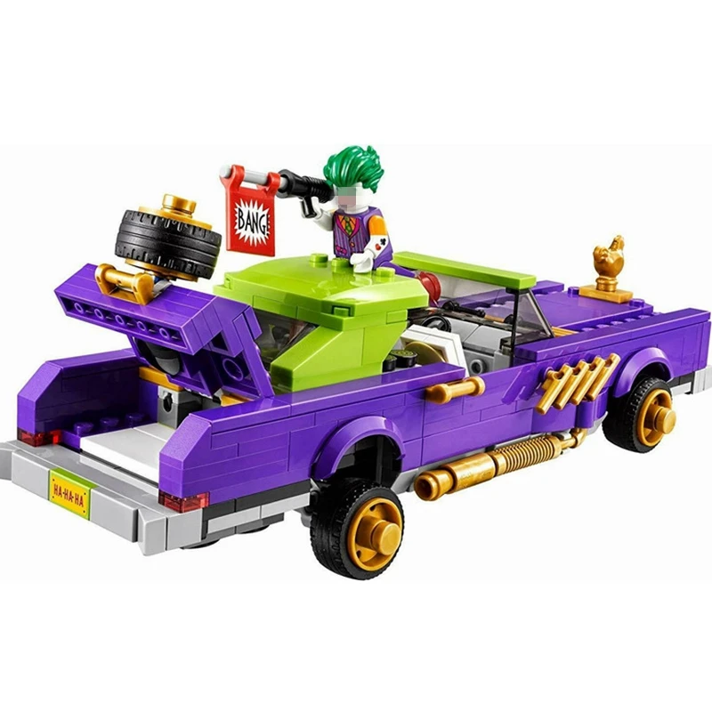 Супергерой Бэтмен фильм Джокер пресловутый Lowrider кирпичи совместимые с 70906