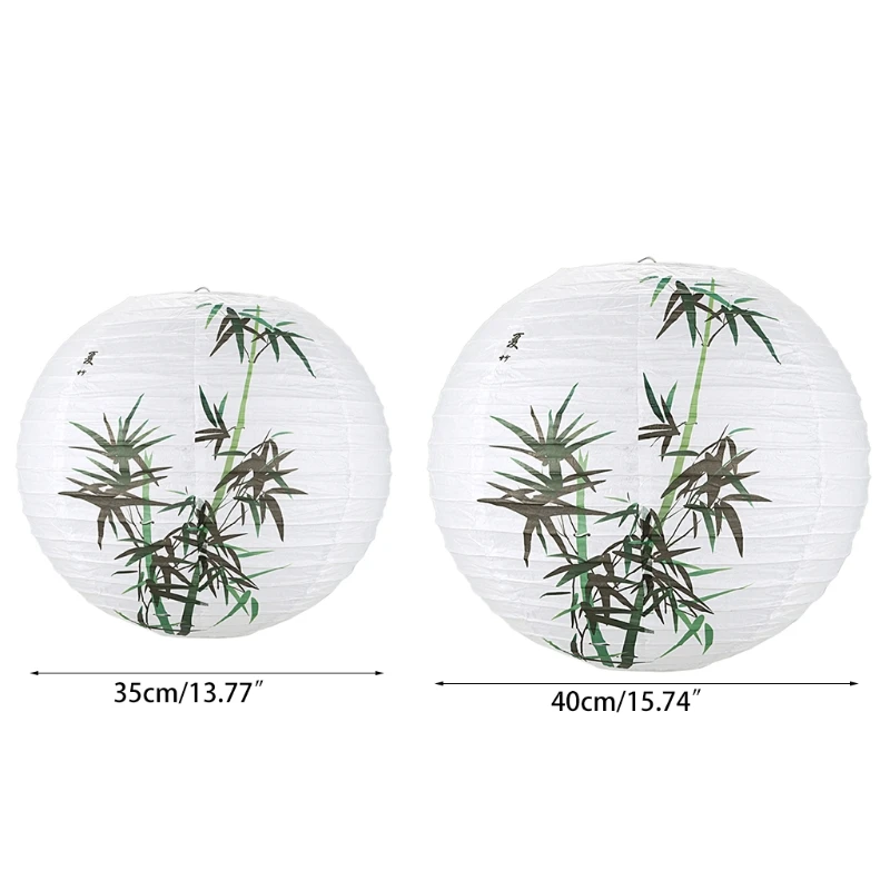 

Lamp Shade Paper Lantern Oriental Style Light Decoration, Bamboo