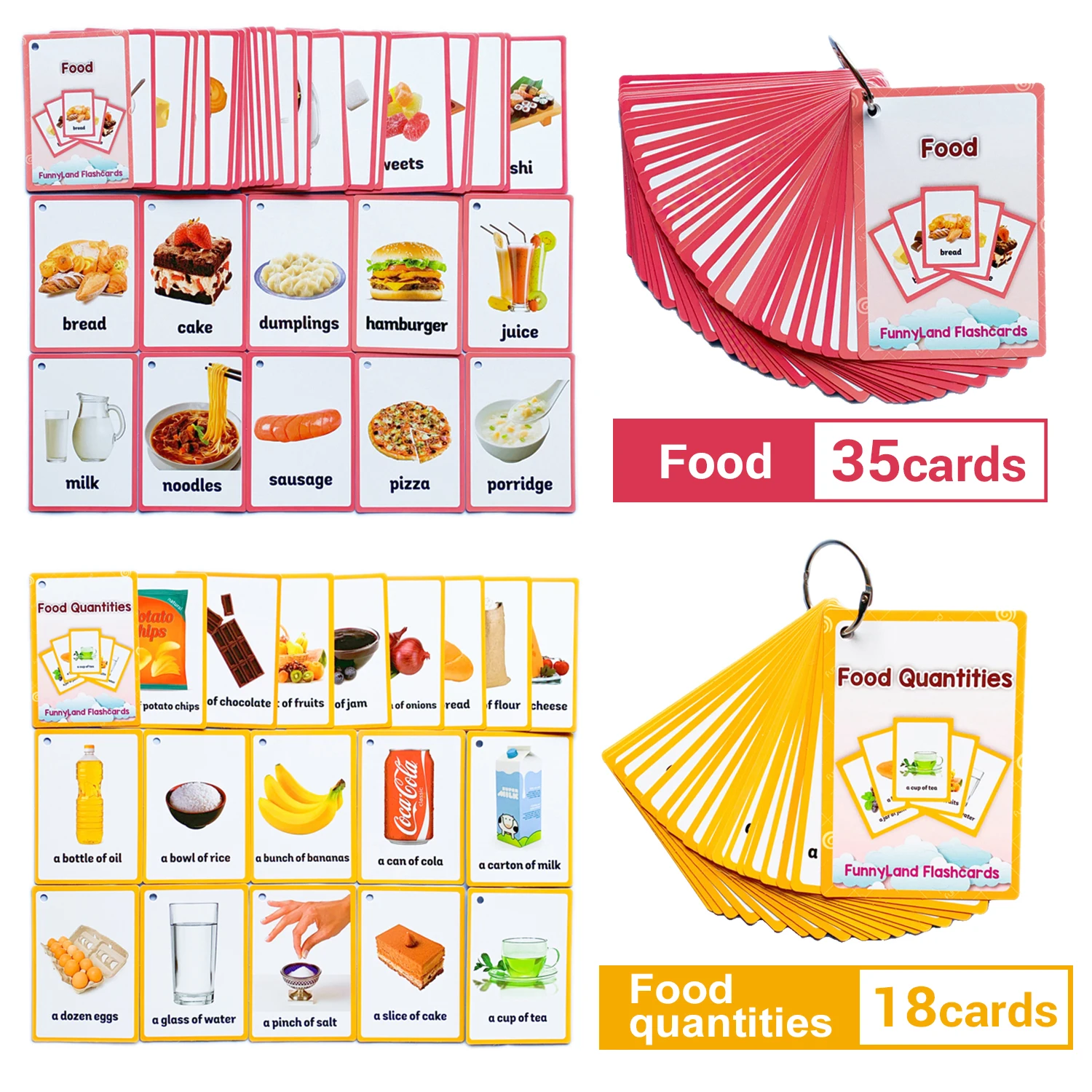 2 набора детских обучающих английских слов карманные карты для детей Обучающие