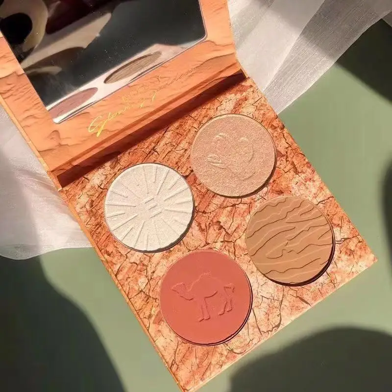 Хайлайтер для макияжа Палетка бронзера лица румяна щек текстура контур база тела