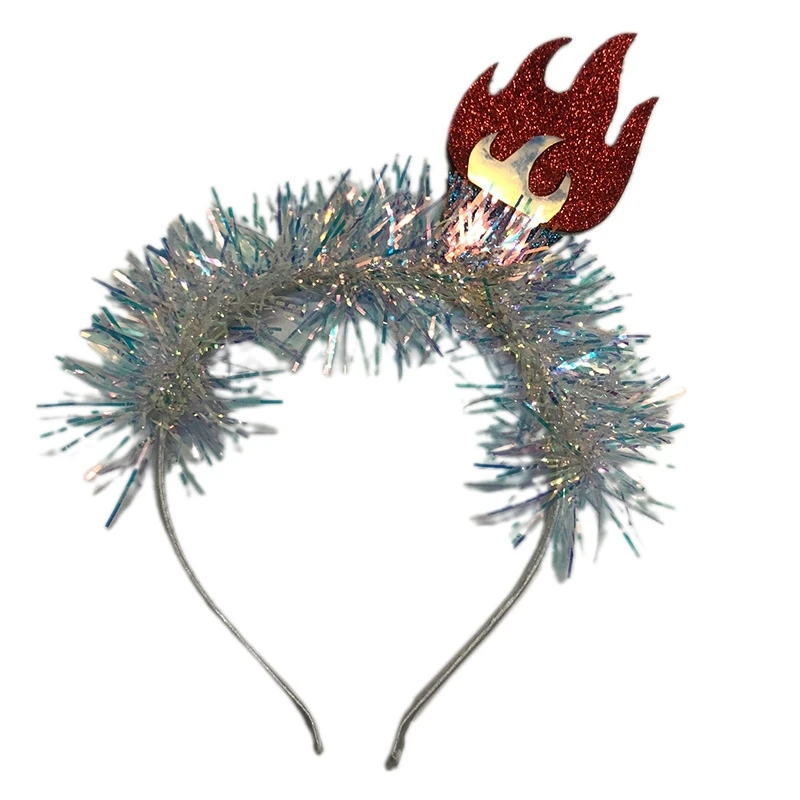 

Fancy National Day Decoration Fire Torch Headband Hair Hoop Party Dress Up