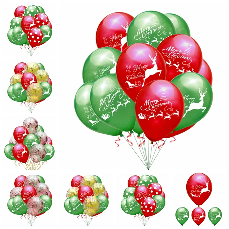 10 шт. 12 дюймов рождественский шар лось счастливого рождества латексная лампа