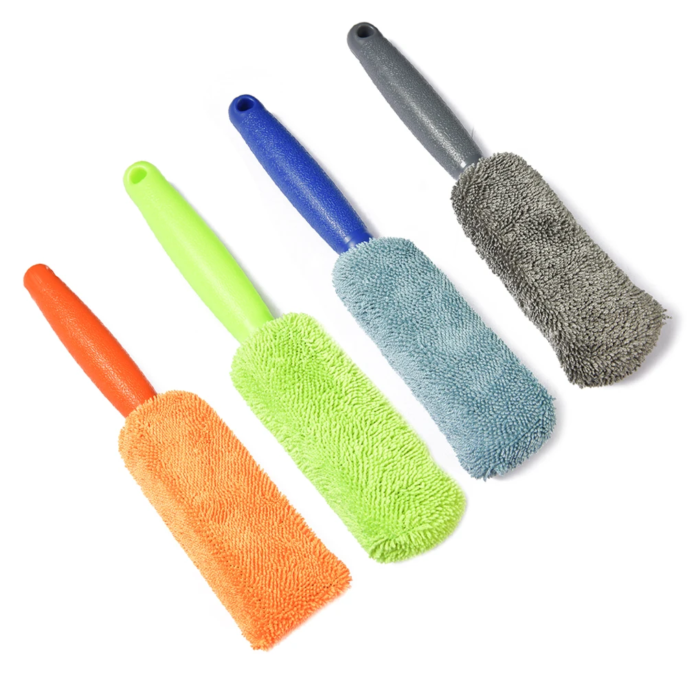 

1PC Car Wash Detailing Car Cleaning Brush Microfiber Wheel Rim Brush for Car Trunk Auto Detailing Brush Wheel Brush