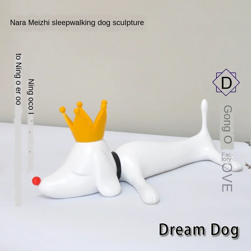 

Yoshitomo Nara dog sculpture art Family decoration statue and sculptures Home office interior decoration art wedding gifts