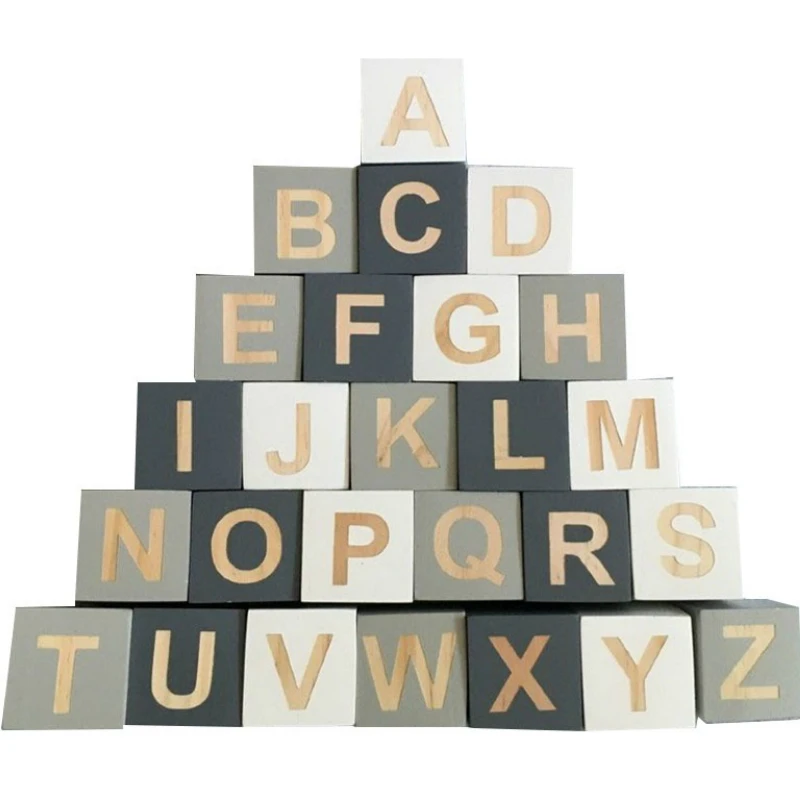 Nordic Style Wooden Alphabet Letters Baby Name Blocks For Nursery Bedroom Photo Shoot Decor Newborn Keepsake Home Decoration | Дом и сад
