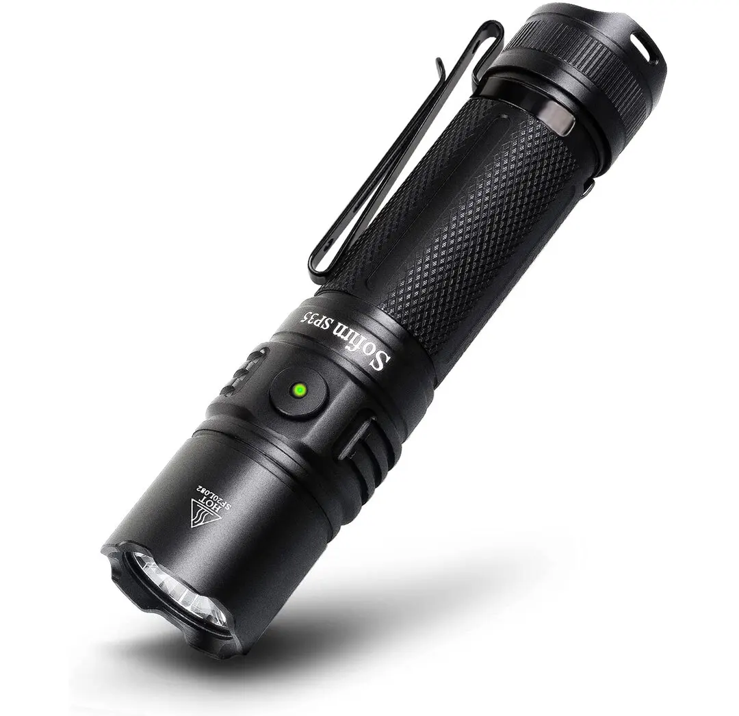 

Sofirn SP35 Rechargeable LED Flashlight 21700 Type C 2A SST40 2200lm Torch 2 Groups with Ramping Power Indicator Update ATR