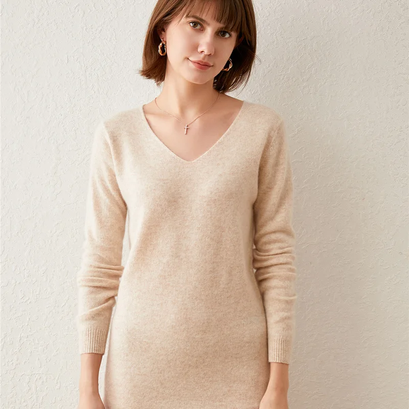 Женское синее трикотажное платье женская одежда осень зима мини с v образным