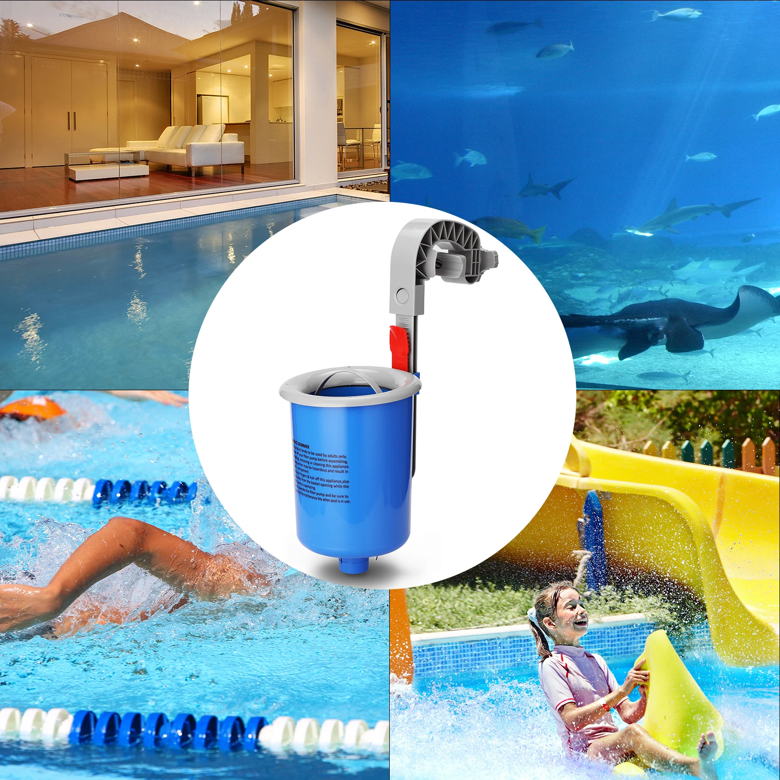 

Swimming Pool Surface Cleaner Pool Surface Float Absorber Skimmer Debris Collection Machine