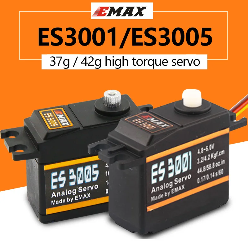 Emax ES3001 ES3005 Аналоговый металлический водонепроницаемый сервопривод с
