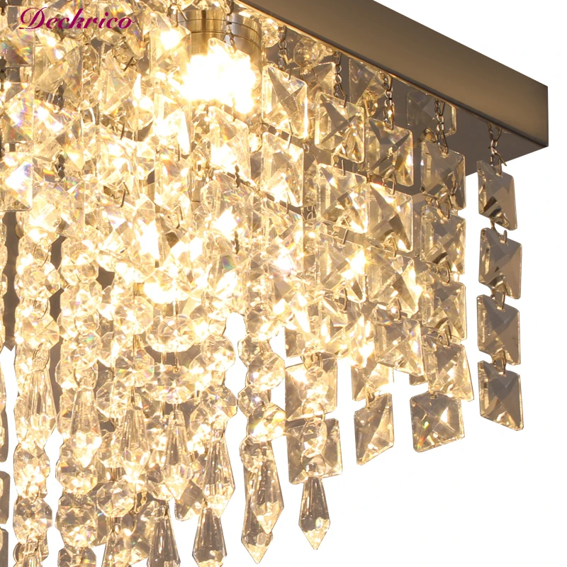 Креативная роскошная хрустальная люстра K9 комнатные потолочные лампы подвесные