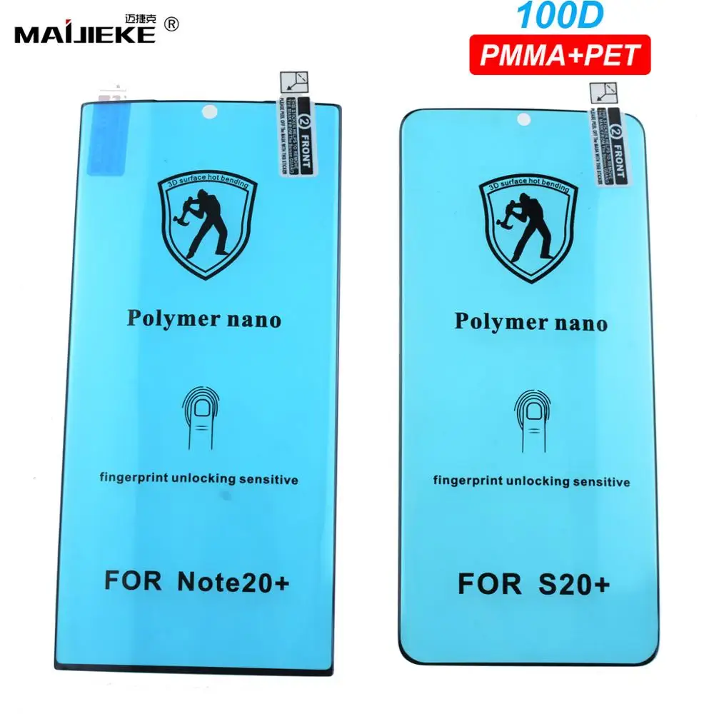 ПММА + ПЭТ керамическая пленка для Samsung Galaxy Note 20 Ultra plus 10 S20 Plus ультра полимерная