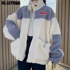 Весенне-зимнее Новое шикарное Свободное пальто из овечьей шерсти на молнии 2020 Новое хлопковое Женское зимнее пальто из овечьей шерсти теплая Женская куртка