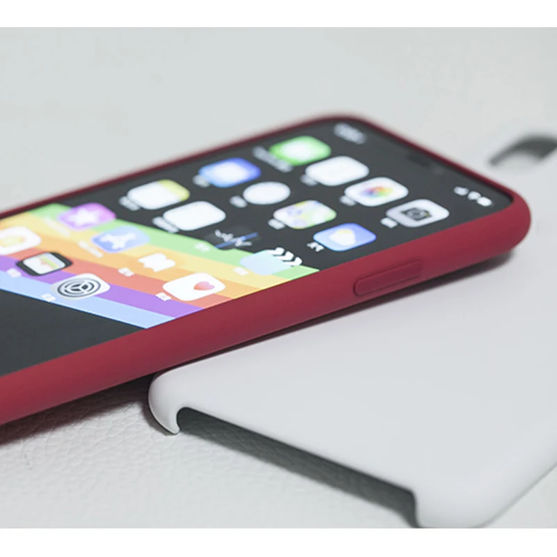Оригинальный силиконовый чехол для iPhone 7 8 XS телефона X XR Max |