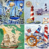 5d diy diamond painting sailing lighthouse cross stitch kit full drill square embroidery mosaic art picture of rhinestones decor