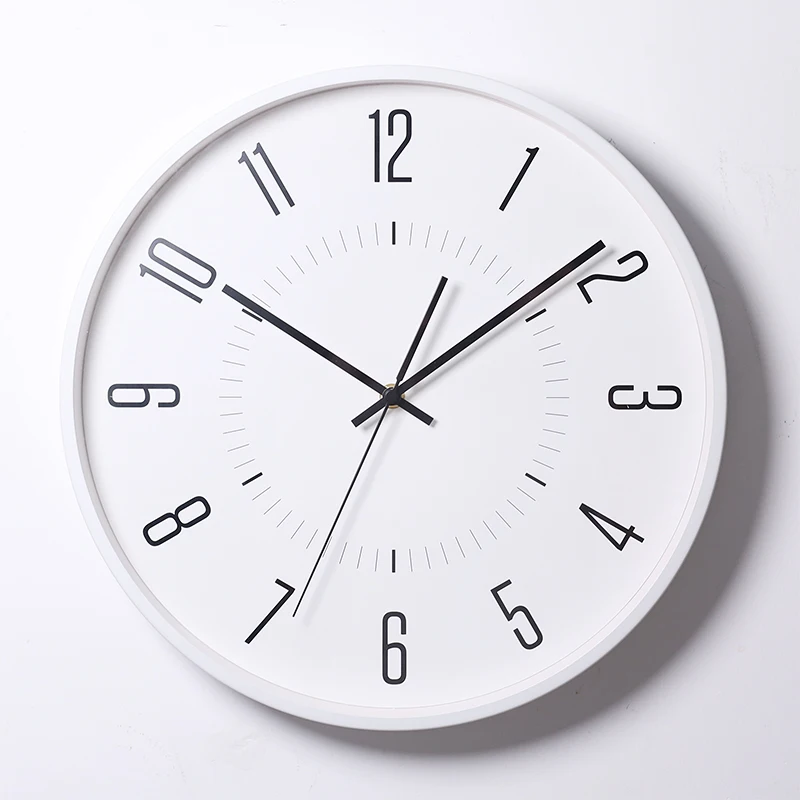 Nordic Silent Digital Wall Clock Modern Design White Simple Kitchen Living Room Minimalist Reloj De Pared Watch | Дом и сад