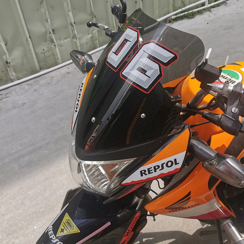 Универсальная 3D наклейка для мотоцикла с номером украшение тюнинга автомобиля №