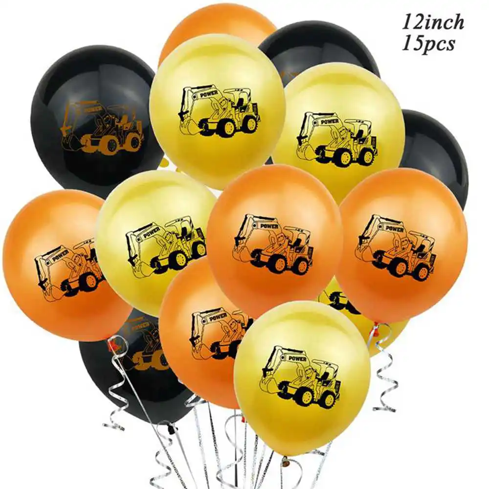 LAPHIL строительный трактор надувные латексные воздушные шары детский душ сувениры