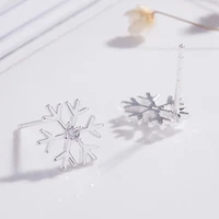 fashion jewelry snowflake earrings for women birthday gift