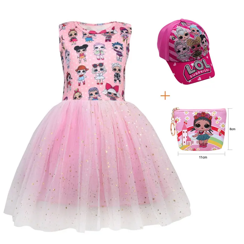 2019 Новое поступление Забавное платье с героями мультфильмов для девочек милое