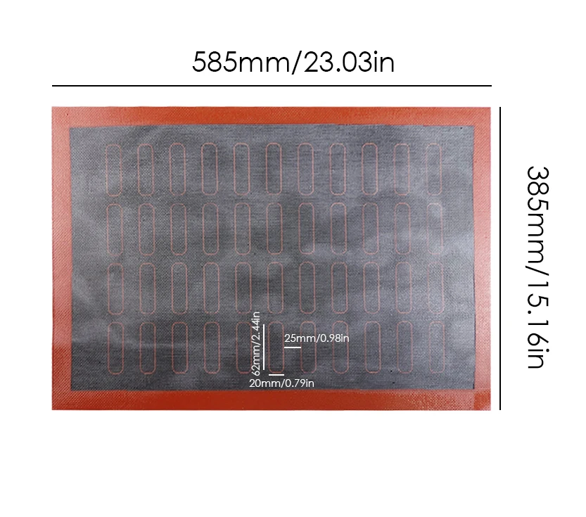Силиконовый коврик 44 ячейки не прилипающий вкладыш для выпечки печенье макарон