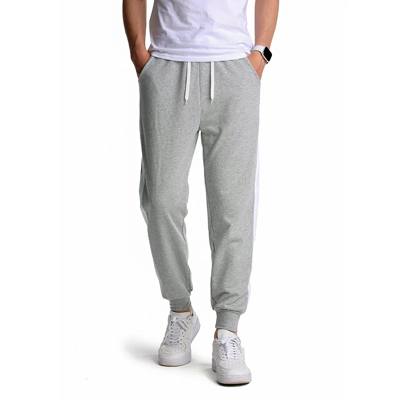 Patchwork Side Stripe Joggers Pants Men 2022 Winter Thicken Warm Jogging Sweatpants Men Streetwear Casual Sports Trousers Male