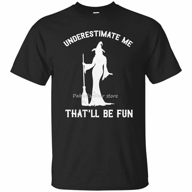 

Недоразумная черная футболка с надписью «Me to Be Fun Witch», женская футболка, летняя футболка, мужские топы, футболки европейского размера